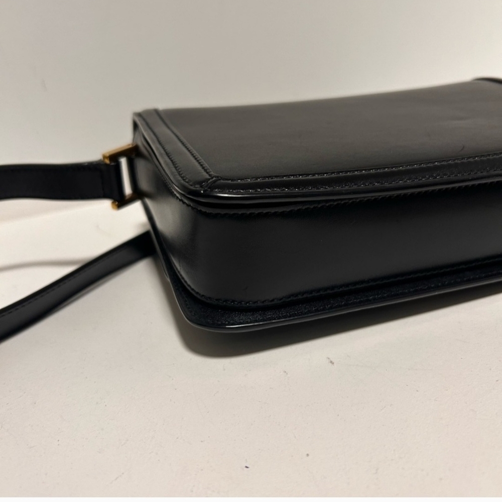 2️⃣2️⃣0️⃣0️⃣ Yves Saint Laurent YSL Medium Solferino Black Leather Cross… - Picture 5 of 11